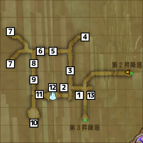 深想の別離のマップ